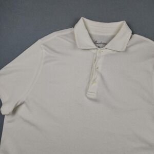 Stenströms Polo Shirt Mens XL White 100% Cotton Knit Classic Casual Portugal